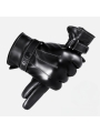  Men's Thick Fur-lined Leather Gloves with Windproof, Waterproof & Touchscreen