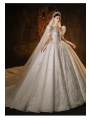 Bridal wedding dress new French palace style