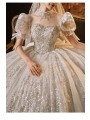 Bridal wedding dress new French palace style