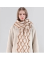 Scarf, Chanel-Style Plaid Neck Warmer, Thickened For Warmth And Comfort.